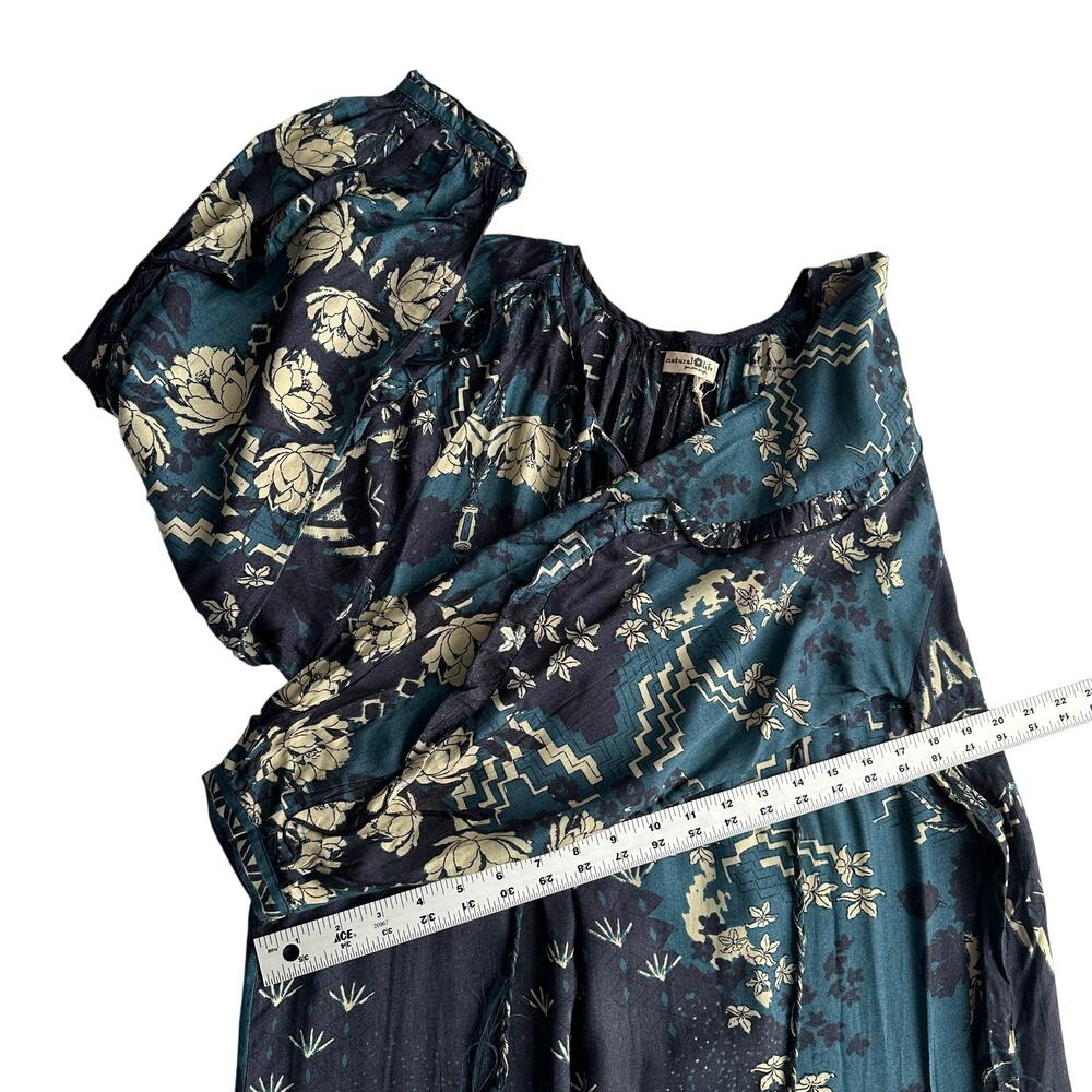 NATURAL LIFE Floral Maxi Dress - Black and Cream - Picture 11 of 11